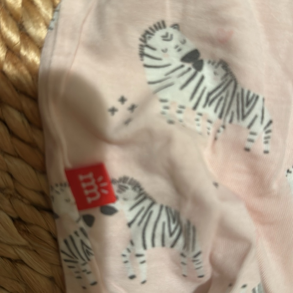 Magnetic Me Pink Zebra Kids Footie - Picture 4 of 5